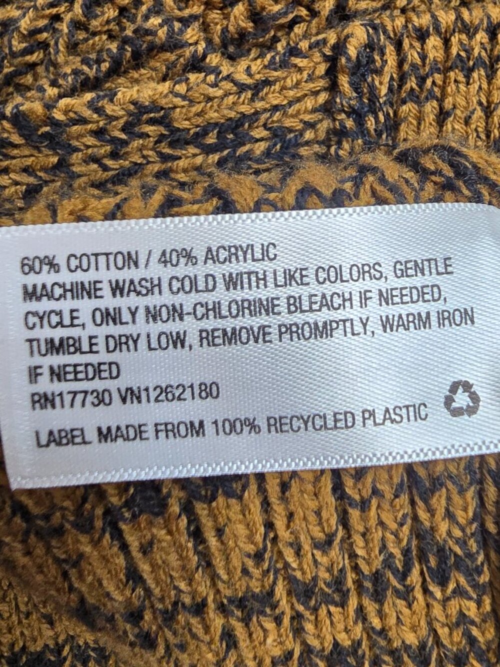A New Day Button Front Cardigan - Brown and Black - Picture 6 of 6